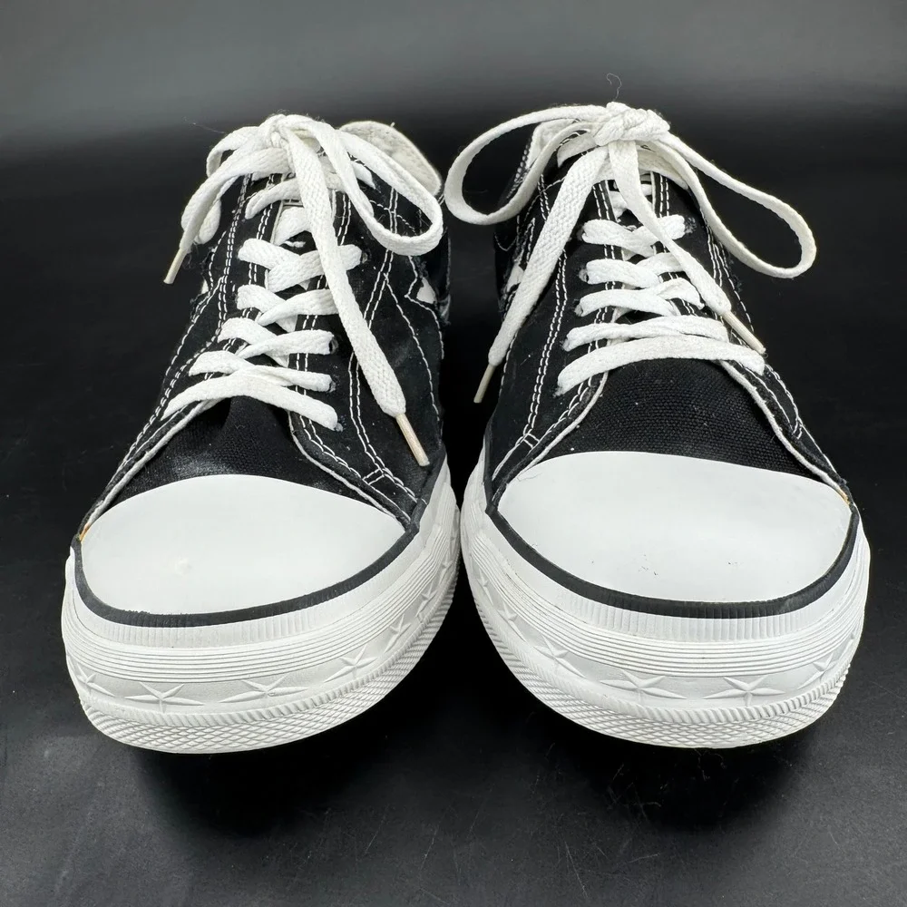 Converse One Star Mens 10 Black Canvas Low Top Sneakers 89S4DJF800104 - Picture 3 of 8